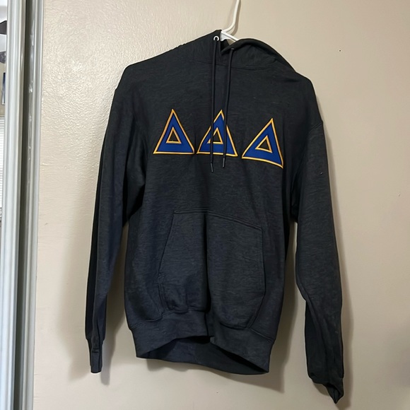 grey delta delta delta (tridelta) hoodie - Picture 1 of 2